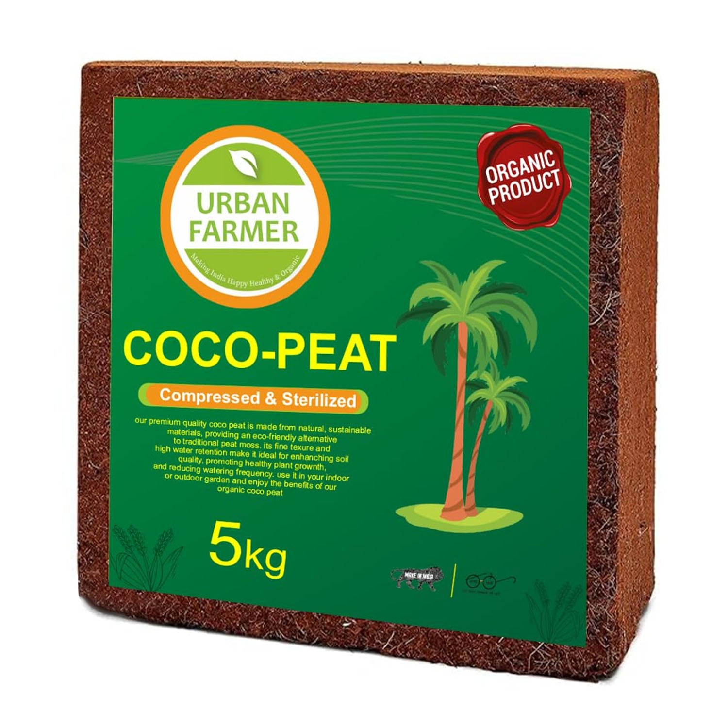 Coco Peat ( Pack of 1  1kg brick)
